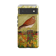Google phone case-Kestrel By Bex Parkin-Product Details Raised bevel to protect screen from scratches. Impact resistant polycarbonate shell and shock absorbing inner TPU liner. Secure fit with design wrapping around side of the case and full access to ports. Compatible with Qi-standard wireless charging. Thickness 1/8 inch (3mm), weight 30g. Compatibility See drop down menu for options, please select the right case as we print to order.-Stringberry