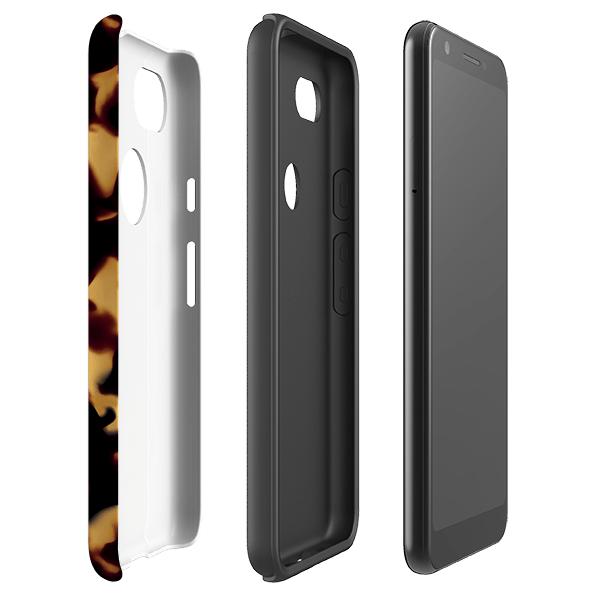 Google phone case-Lava-Product Details Raised bevel to protect screen from scratches. Impact resistant polycarbonate shell and shock absorbing inner TPU liner. Secure fit with design wrapping around side of the case and full access to ports. Compatible with Qi-standard wireless charging. Thickness 1/8 inch (3mm), weight 30g. Compatibility See drop down menu for options, please select the right case as we print to order.-Stringberry
