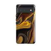 Google phone case-Lava (case does not glitter)-Product Details Raised bevel to protect screen from scratches. Impact resistant polycarbonate shell and shock absorbing inner TPU liner. Secure fit with design wrapping around side of the case and full access to ports. Compatible with Qi-standard wireless charging. Thickness 1/8 inch (3mm), weight 30g. Compatibility See drop down menu for options, please select the right case as we print to order.-Stringberry