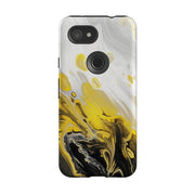 Google phone case-Lemon Drop-Product Details Raised bevel to protect screen from scratches. Impact resistant polycarbonate shell and shock absorbing inner TPU liner. Secure fit with design wrapping around side of the case and full access to ports. Compatible with Qi-standard wireless charging. Thickness 1/8 inch (3mm), weight 30g. Compatibility See drop down menu for options, please select the right case as we print to order.-Stringberry