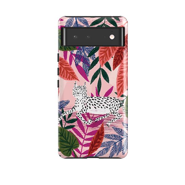 Google phone case-Leopard By Lee Foster Wilson-Product Details Raised bevel to protect screen from scratches. Impact resistant polycarbonate shell and shock absorbing inner TPU liner. Secure fit with design wrapping around side of the case and full access to ports. Compatible with Qi-standard wireless charging. Thickness 1/8 inch (3mm), weight 30g. Compatibility See drop down menu for options, please select the right case as we print to order.-Stringberry