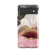 Google phone case-Levante (case does not glitter)-Product Details Raised bevel to protect screen from scratches. Impact resistant polycarbonate shell and shock absorbing inner TPU liner. Secure fit with design wrapping around side of the case and full access to ports. Compatible with Qi-standard wireless charging. Thickness 1/8 inch (3mm), weight 30g. Compatibility See drop down menu for options, please select the right case as we print to order.-Stringberry