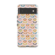 Google phone case-Little Flowers By Ali Brookes-Product Details Raised bevel to protect screen from scratches. Impact resistant polycarbonate shell and shock absorbing inner TPU liner. Secure fit with design wrapping around side of the case and full access to ports. Compatible with Qi-standard wireless charging. Thickness 1/8 inch (3mm), weight 30g. Compatibility See drop down menu for options, please select the right case as we print to order.-Stringberry