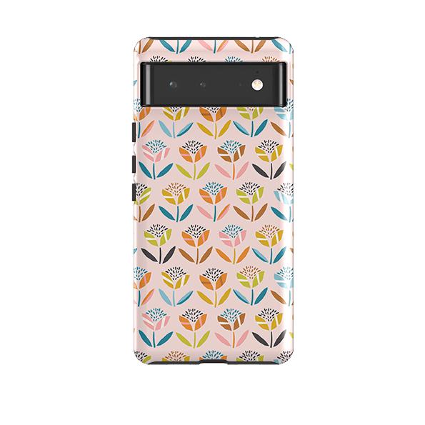 Google phone case-Little Flowers By Ali Brookes-Product Details Raised bevel to protect screen from scratches. Impact resistant polycarbonate shell and shock absorbing inner TPU liner. Secure fit with design wrapping around side of the case and full access to ports. Compatible with Qi-standard wireless charging. Thickness 1/8 inch (3mm), weight 30g. Compatibility See drop down menu for options, please select the right case as we print to order.-Stringberry