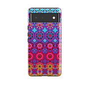 Google phone case-Long Beach Blues-Product Details Raised bevel to protect screen from scratches. Impact resistant polycarbonate shell and shock absorbing inner TPU liner. Secure fit with design wrapping around side of the case and full access to ports. Compatible with Qi-standard wireless charging. Thickness 1/8 inch (3mm), weight 30g. Compatibility See drop down menu for options, please select the right case as we print to order.-Stringberry