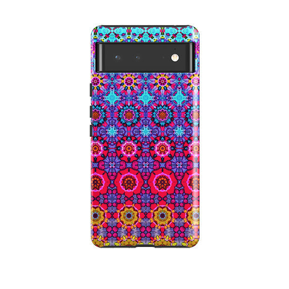 Google phone case-Long Beach Blues-Product Details Raised bevel to protect screen from scratches. Impact resistant polycarbonate shell and shock absorbing inner TPU liner. Secure fit with design wrapping around side of the case and full access to ports. Compatible with Qi-standard wireless charging. Thickness 1/8 inch (3mm), weight 30g. Compatibility See drop down menu for options, please select the right case as we print to order.-Stringberry
