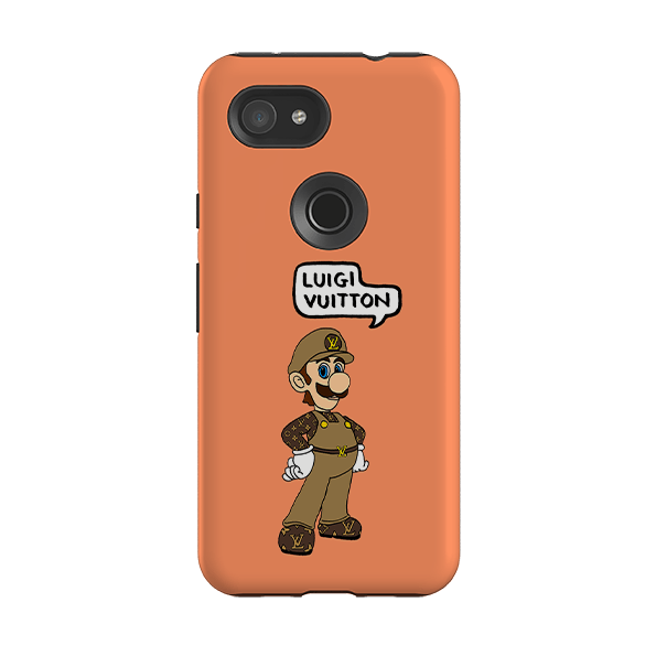 Google phone case-Luigi Vuitton Papaya By Angelica Hicks-Product Details Raised bevel to protect screen from scratches. Impact resistant polycarbonate shell and shock absorbing inner TPU liner. Secure fit with design wrapping around side of the case and full access to ports. Compatible with Qi-standard wireless charging. Thickness 1/8 inch (3mm), weight 30g. Compatibility See drop down menu for options, please select the right case as we print to order.-Stringberry