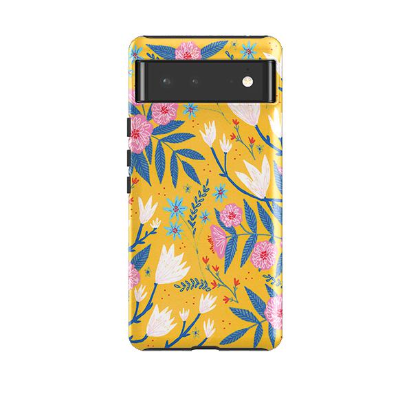 Google phone case-Magnolias By Lee Foster Wilson-Product Details Raised bevel to protect screen from scratches. Impact resistant polycarbonate shell and shock absorbing inner TPU liner. Secure fit with design wrapping around side of the case and full access to ports. Compatible with Qi-standard wireless charging. Thickness 1/8 inch (3mm), weight 30g. Compatibility See drop down menu for options, please select the right case as we print to order.-Stringberry