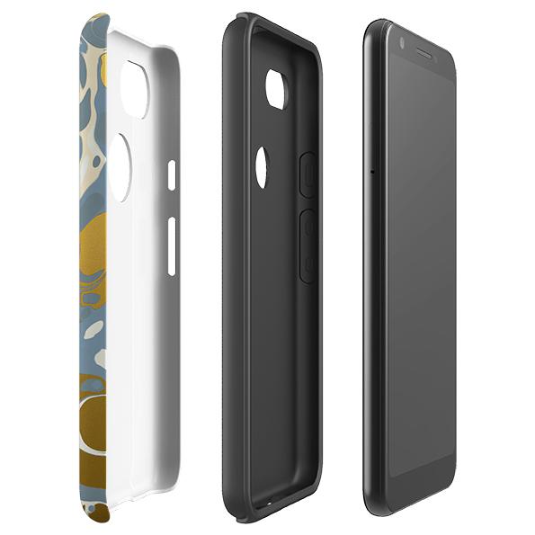 Google phone case-Mariner-Product Details Raised bevel to protect screen from scratches. Impact resistant polycarbonate shell and shock absorbing inner TPU liner. Secure fit with design wrapping around side of the case and full access to ports. Compatible with Qi-standard wireless charging. Thickness 1/8 inch (3mm), weight 30g. Compatibility See drop down menu for options, please select the right case as we print to order.-Stringberry