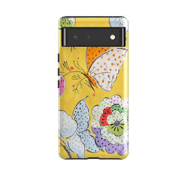 Google phone case-Mariposa By Sarah Campbell-Product Details Raised bevel to protect screen from scratches. Impact resistant polycarbonate shell and shock absorbing inner TPU liner. Secure fit with design wrapping around side of the case and full access to ports. Compatible with Qi-standard wireless charging. Thickness 1/8 inch (3mm), weight 30g. Compatibility See drop down menu for options, please select the right case as we print to order.-Stringberry