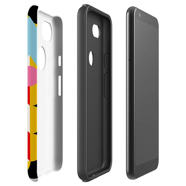 Google phone case-Masagon-Product Details Raised bevel to protect screen from scratches. Impact resistant polycarbonate shell and shock absorbing inner TPU liner. Secure fit with design wrapping around side of the case and full access to ports. Compatible with Qi-standard wireless charging. Thickness 1/8 inch (3mm), weight 30g. Compatibility See drop down menu for options, please select the right case as we print to order.-Stringberry