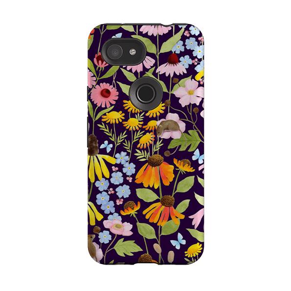 Google phone case-Mice And Wildflowers By Bex Parkin-Product Details Raised bevel to protect screen from scratches. Impact resistant polycarbonate shell and shock absorbing inner TPU liner. Secure fit with design wrapping around side of the case and full access to ports. Compatible with Qi-standard wireless charging. Thickness 1/8 inch (3mm), weight 30g. Compatibility See drop down menu for options, please select the right case as we print to order.-Stringberry