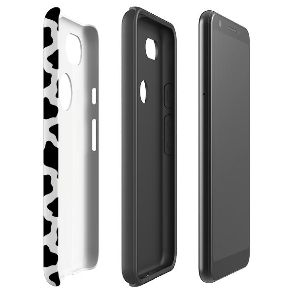 Google phone case-Moo-Product Details Raised bevel to protect screen from scratches. Impact resistant polycarbonate shell and shock absorbing inner TPU liner. Secure fit with design wrapping around side of the case and full access to ports. Compatible with Qi-standard wireless charging. Thickness 1/8 inch (3mm), weight 30g. Compatibility See drop down menu for options, please select the right case as we print to order.-Stringberry