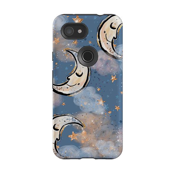 Google phone case-Moon And Stars-Product Details Raised bevel to protect screen from scratches. Impact resistant polycarbonate shell and shock absorbing inner TPU liner. Secure fit with design wrapping around side of the case and full access to ports. Compatible with Qi-standard wireless charging. Thickness 1/8 inch (3mm), weight 30g. Compatibility See drop down menu for options, please select the right case as we print to order.-Stringberry