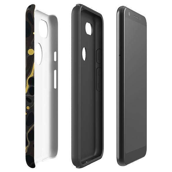 Google phone case-Moon Mist-Product Details Raised bevel to protect screen from scratches. Impact resistant polycarbonate shell and shock absorbing inner TPU liner. Secure fit with design wrapping around side of the case and full access to ports. Compatible with Qi-standard wireless charging. Thickness 1/8 inch (3mm), weight 30g. Compatibility See drop down menu for options, please select the right case as we print to order.-Stringberry