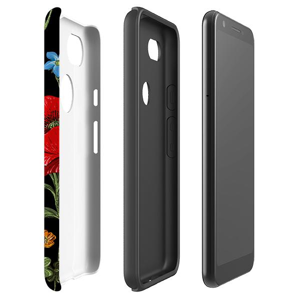 Google phone case-Moonlight Garden-Product Details Raised bevel to protect screen from scratches. Impact resistant polycarbonate shell and shock absorbing inner TPU liner. Secure fit with design wrapping around side of the case and full access to ports. Compatible with Qi-standard wireless charging. Thickness 1/8 inch (3mm), weight 30g. Compatibility See drop down menu for options, please select the right case as we print to order.-Stringberry