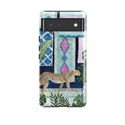Google phone case-Morocco Cheetah By Bex Parkin-Product Details Raised bevel to protect screen from scratches. Impact resistant polycarbonate shell and shock absorbing inner TPU liner. Secure fit with design wrapping around side of the case and full access to ports. Compatible with Qi-standard wireless charging. Thickness 1/8 inch (3mm), weight 30g. Compatibility See drop down menu for options, please select the right case as we print to order.-Stringberry