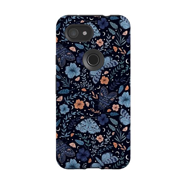 Google phone case-Moth By Jade Mosinski-Product Details Raised bevel to protect screen from scratches. Impact resistant polycarbonate shell and shock absorbing inner TPU liner. Secure fit with design wrapping around side of the case and full access to ports. Compatible with Qi-standard wireless charging. Thickness 1/8 inch (3mm), weight 30g. Compatibility See drop down menu for options, please select the right case as we print to order.-Stringberry