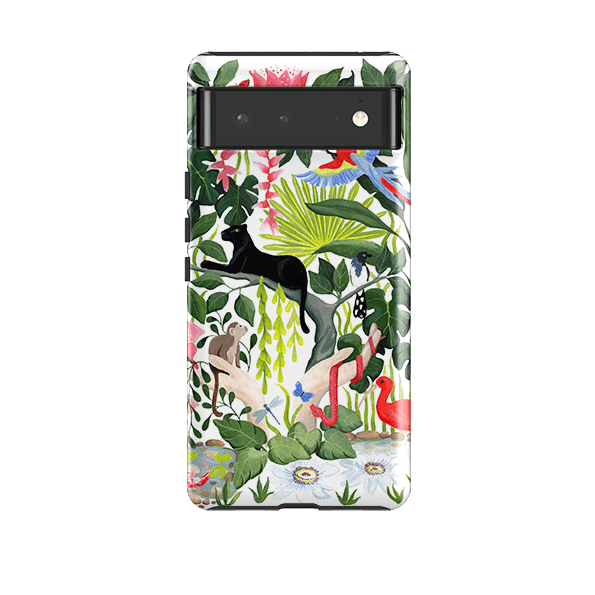 Google phone case-Mother Nature By Bex Parkin-Product Details Raised bevel to protect screen from scratches. Impact resistant polycarbonate shell and shock absorbing inner TPU liner. Secure fit with design wrapping around side of the case and full access to ports. Compatible with Qi-standard wireless charging. Thickness 1/8 inch (3mm), weight 30g. Compatibility See drop down menu for options, please select the right case as we print to order.-Stringberry