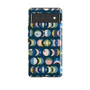 Google phone case-Mystic Moon By Ali Brookes-Product Details Raised bevel to protect screen from scratches. Impact resistant polycarbonate shell and shock absorbing inner TPU liner. Secure fit with design wrapping around side of the case and full access to ports. Compatible with Qi-standard wireless charging. Thickness 1/8 inch (3mm), weight 30g. Compatibility See drop down menu for options, please select the right case as we print to order.-Stringberry