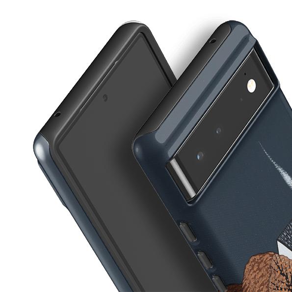 Google phone case-Nested Amongst The Trees By Natasha Newton-Product Details Raised bevel to protect screen from scratches. Impact resistant polycarbonate shell and shock absorbing inner TPU liner. Secure fit with design wrapping around side of the case and full access to ports. Compatible with Qi-standard wireless charging. Thickness 1/8 inch (3mm), weight 30g. Compatibility See drop down menu for options, please select the right case as we print to order.-Stringberry