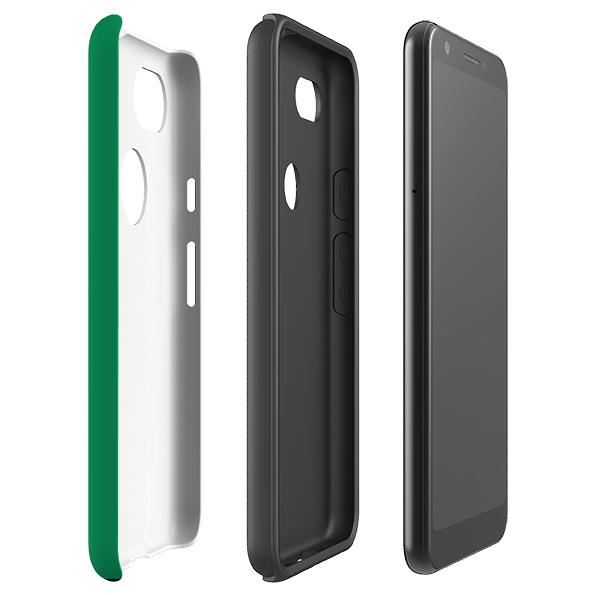 Google phone case-Nice-Product Details Raised bevel to protect screen from scratches. Impact resistant polycarbonate shell and shock absorbing inner TPU liner. Secure fit with design wrapping around side of the case and full access to ports. Compatible with Qi-standard wireless charging. Thickness 1/8 inch (3mm), weight 30g. Compatibility See drop down menu for options, please select the right case as we print to order.-Stringberry