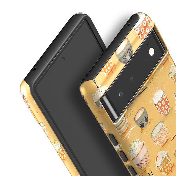 Google phone case-Oodles Of Noodles By Katherine Quinn-Product Details Raised bevel to protect screen from scratches. Impact resistant polycarbonate shell and shock absorbing inner TPU liner. Secure fit with design wrapping around side of the case and full access to ports. Compatible with Qi-standard wireless charging. Thickness 1/8 inch (3mm), weight 30g. Compatibility See drop down menu for options, please select the right case as we print to order.-Stringberry