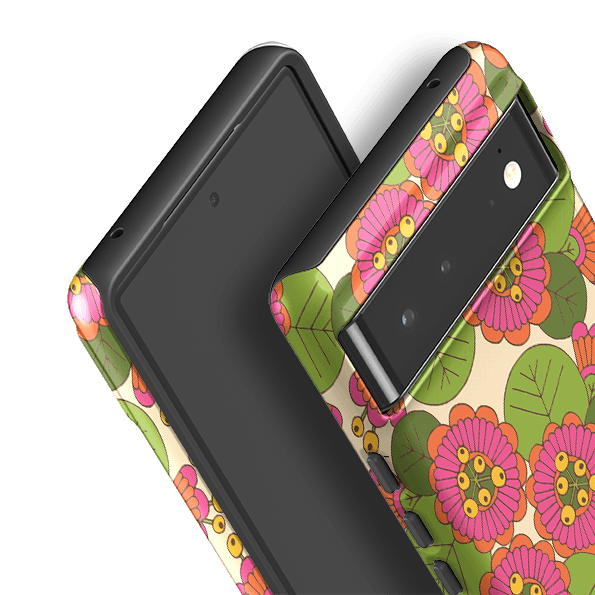 Google phone case-Passion Lilly By Amelia Bowman-Product Details Raised bevel to protect screen from scratches. Impact resistant polycarbonate shell and shock absorbing inner TPU liner. Secure fit with design wrapping around side of the case and full access to ports. Compatible with Qi-standard wireless charging. Thickness 1/8 inch (3mm), weight 30g. Compatibility See drop down menu for options, please select the right case as we print to order.-Stringberry