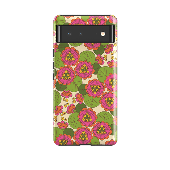 Google phone case-Passion Lilly By Amelia Bowman-Product Details Raised bevel to protect screen from scratches. Impact resistant polycarbonate shell and shock absorbing inner TPU liner. Secure fit with design wrapping around side of the case and full access to ports. Compatible with Qi-standard wireless charging. Thickness 1/8 inch (3mm), weight 30g. Compatibility See drop down menu for options, please select the right case as we print to order.-Stringberry