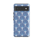 Google phone case-Peacock Blue By Natalie Pedetti Prack-Product Details Raised bevel to protect screen from scratches. Impact resistant polycarbonate shell and shock absorbing inner TPU liner. Secure fit with design wrapping around side of the case and full access to ports. Compatible with Qi-standard wireless charging. Thickness 1/8 inch (3mm), weight 30g. Compatibility See drop down menu for options, please select the right case as we print to order.-Stringberry
