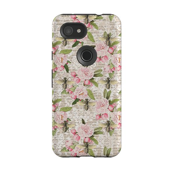 Google phone case-Pink Summer-Product Details Raised bevel to protect screen from scratches. Impact resistant polycarbonate shell and shock absorbing inner TPU liner. Secure fit with design wrapping around side of the case and full access to ports. Compatible with Qi-standard wireless charging. Thickness 1/8 inch (3mm), weight 30g. Compatibility See drop down menu for options, please select the right case as we print to order.-Stringberry