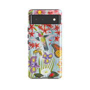 Google phone case-Pollinator By Caroline Bonne Muller-Product Details Raised bevel to protect screen from scratches. Impact resistant polycarbonate shell and shock absorbing inner TPU liner. Secure fit with design wrapping around side of the case and full access to ports. Compatible with Qi-standard wireless charging. Thickness 1/8 inch (3mm), weight 30g. Compatibility See drop down menu for options, please select the right case as we print to order.-Stringberry