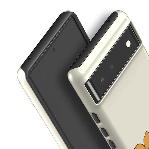 Google phone case-Positivity-Product Details Raised bevel to protect screen from scratches. Impact resistant polycarbonate shell and shock absorbing inner TPU liner. Secure fit with design wrapping around side of the case and full access to ports. Compatible with Qi-standard wireless charging. Thickness 1/8 inch (3mm), weight 30g. Compatibility See drop down menu for options, please select the right case as we print to order.-Stringberry