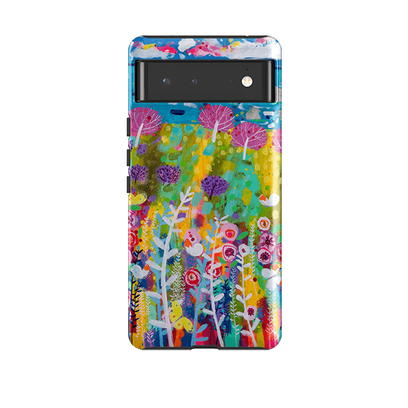 Google phone case-Precious Day By Claire West-Product Details Raised bevel to protect screen from scratches. Impact resistant polycarbonate shell and shock absorbing inner TPU liner. Secure fit with design wrapping around side of the case and full access to ports. Compatible with Qi-standard wireless charging. Thickness 1/8 inch (3mm), weight 30g. Compatibility See drop down menu for options, please select the right case as we print to order.-Stringberry