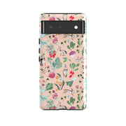 Google phone case-Rabbits By Caroline Bonne Muller-Product Details Raised bevel to protect screen from scratches. Impact resistant polycarbonate shell and shock absorbing inner TPU liner. Secure fit with design wrapping around side of the case and full access to ports. Compatible with Qi-standard wireless charging. Thickness 1/8 inch (3mm), weight 30g. Compatibility See drop down menu for options, please select the right case as we print to order.-Stringberry