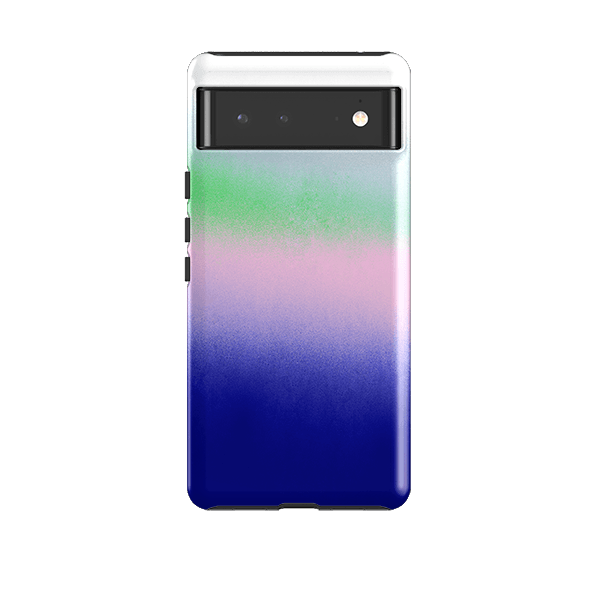 Google phone case-Rainbow Haze By Kitty Joseph-Product Details Raised bevel to protect screen from scratches. Impact resistant polycarbonate shell and shock absorbing inner TPU liner. Secure fit with design wrapping around side of the case and full access to ports. Compatible with Qi-standard wireless charging. Thickness 1/8 inch (3mm), weight 30g. Compatibility See drop down menu for options, please select the right case as we print to order.-Stringberry