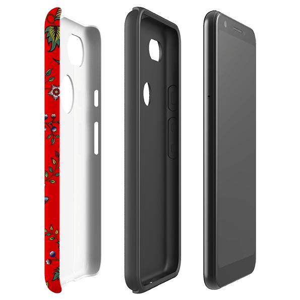 Google phone case-Skelton-Product Details Raised bevel to protect screen from scratches. Impact resistant polycarbonate shell and shock absorbing inner TPU liner. Secure fit with design wrapping around side of the case and full access to ports. Compatible with Qi-standard wireless charging. Thickness 1/8 inch (3mm), weight 30g. Compatibility See drop down menu for options, please select the right case as we print to order.-Stringberry