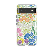 Google phone case-Spring-1 By Natalie Pedetti Prack-Product Details Raised bevel to protect screen from scratches. Impact resistant polycarbonate shell and shock absorbing inner TPU liner. Secure fit with design wrapping around side of the case and full access to ports. Compatible with Qi-standard wireless charging. Thickness 1/8 inch (3mm), weight 30g. Compatibility See drop down menu for options, please select the right case as we print to order.-Stringberry