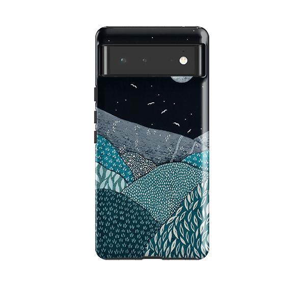 Google phone case-Spring Night By Natasha Newton-Product Details Raised bevel to protect screen from scratches. Impact resistant polycarbonate shell and shock absorbing inner TPU liner. Secure fit with design wrapping around side of the case and full access to ports. Compatible with Qi-standard wireless charging. Thickness 1/8 inch (3mm), weight 30g. Compatibility See drop down menu for options, please select the right case as we print to order.-Stringberry