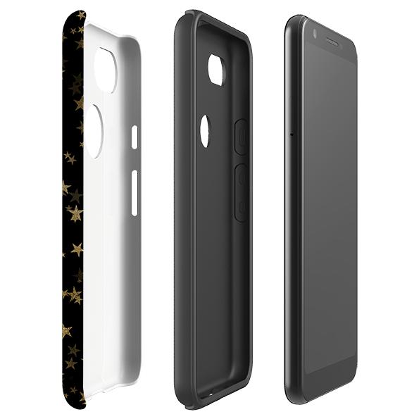 Google phone case-Starry Night-Product Details Raised bevel to protect screen from scratches. Impact resistant polycarbonate shell and shock absorbing inner TPU liner. Secure fit with design wrapping around side of the case and full access to ports. Compatible with Qi-standard wireless charging. Thickness 1/8 inch (3mm), weight 30g. Compatibility See drop down menu for options, please select the right case as we print to order.-Stringberry