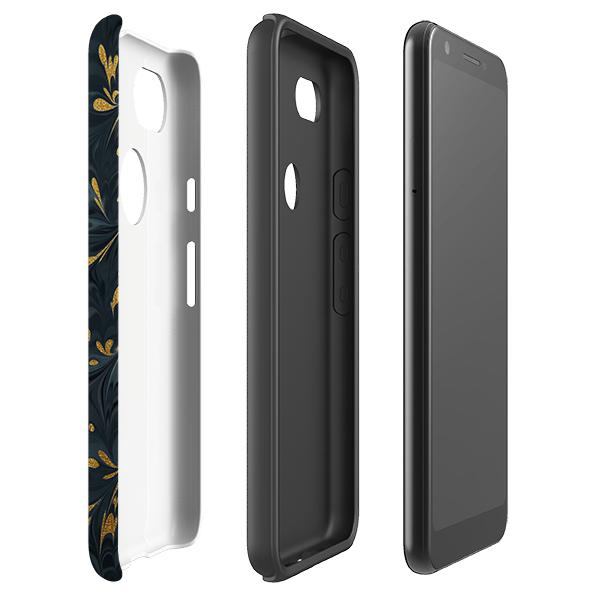 Google phone case-Stormy-Product Details Raised bevel to protect screen from scratches. Impact resistant polycarbonate shell and shock absorbing inner TPU liner. Secure fit with design wrapping around side of the case and full access to ports. Compatible with Qi-standard wireless charging. Thickness 1/8 inch (3mm), weight 30g. Compatibility See drop down menu for options, please select the right case as we print to order.-Stringberry