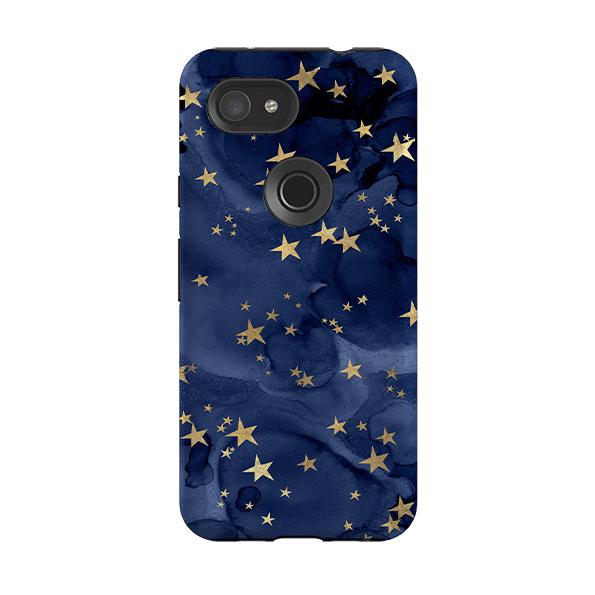 Google phone case-Stormy Stars-Product Details Raised bevel to protect screen from scratches. Impact resistant polycarbonate shell and shock absorbing inner TPU liner. Secure fit with design wrapping around side of the case and full access to ports. Compatible with Qi-standard wireless charging. Thickness 1/8 inch (3mm), weight 30g. Compatibility See drop down menu for options, please select the right case as we print to order.-Stringberry