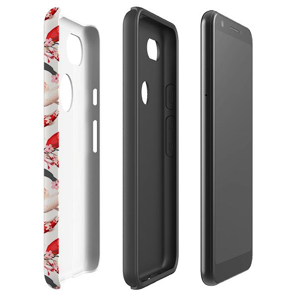 Google phone case-Strood-Product Details Raised bevel to protect screen from scratches. Impact resistant polycarbonate shell and shock absorbing inner TPU liner. Secure fit with design wrapping around side of the case and full access to ports. Compatible with Qi-standard wireless charging. Thickness 1/8 inch (3mm), weight 30g. Compatibility See drop down menu for options, please select the right case as we print to order.-Stringberry