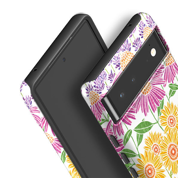 Google phone case-Summer-1 By Natalie Pedetti Prack-Product Details Raised bevel to protect screen from scratches. Impact resistant polycarbonate shell and shock absorbing inner TPU liner. Secure fit with design wrapping around side of the case and full access to ports. Compatible with Qi-standard wireless charging. Thickness 1/8 inch (3mm), weight 30g. Compatibility See drop down menu for options, please select the right case as we print to order.-Stringberry