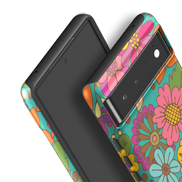 Google phone case-Summer By Amelia Bowman-Product Details Raised bevel to protect screen from scratches. Impact resistant polycarbonate shell and shock absorbing inner TPU liner. Secure fit with design wrapping around side of the case and full access to ports. Compatible with Qi-standard wireless charging. Thickness 1/8 inch (3mm), weight 30g. Compatibility See drop down menu for options, please select the right case as we print to order.-Stringberry