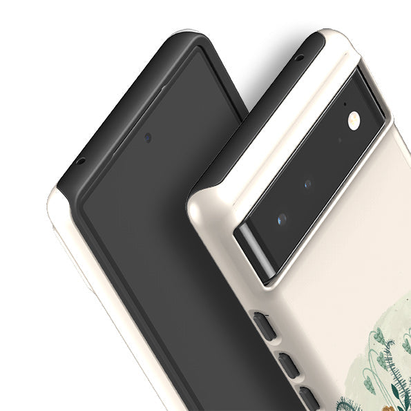 Google phone case-Summer Fire By Meghann Rader-Product Details Raised bevel to protect screen from scratches. Impact resistant polycarbonate shell and shock absorbing inner TPU liner. Secure fit with design wrapping around side of the case and full access to ports. Compatible with Qi-standard wireless charging. Thickness 1/8 inch (3mm), weight 30g. Compatibility See drop down menu for options, please select the right case as we print to order.-Stringberry