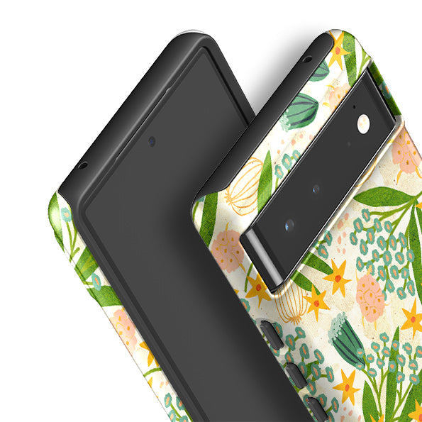 Google phone case-Summer Meadow By Katherine Quinn-Product Details Raised bevel to protect screen from scratches. Impact resistant polycarbonate shell and shock absorbing inner TPU liner. Secure fit with design wrapping around side of the case and full access to ports. Compatible with Qi-standard wireless charging. Thickness 1/8 inch (3mm), weight 30g. Compatibility See drop down menu for options, please select the right case as we print to order.-Stringberry