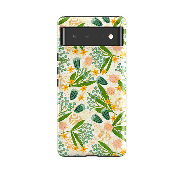 Google phone case-Summer Meadow By Katherine Quinn-Product Details Raised bevel to protect screen from scratches. Impact resistant polycarbonate shell and shock absorbing inner TPU liner. Secure fit with design wrapping around side of the case and full access to ports. Compatible with Qi-standard wireless charging. Thickness 1/8 inch (3mm), weight 30g. Compatibility See drop down menu for options, please select the right case as we print to order.-Stringberry