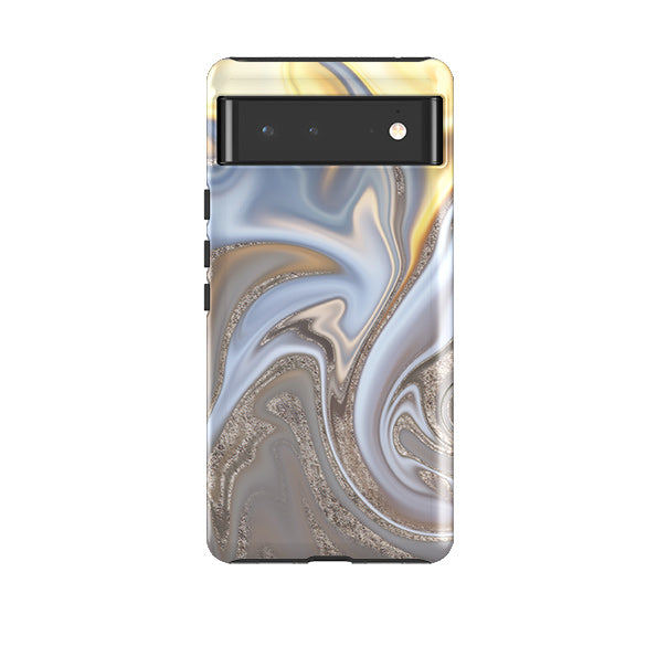 Google phone case-Sun Ice (case does not glitter)-Product Details Raised bevel to protect screen from scratches. Impact resistant polycarbonate shell and shock absorbing inner TPU liner. Secure fit with design wrapping around side of the case and full access to ports. Compatible with Qi-standard wireless charging. Thickness 1/8 inch (3mm), weight 30g. Compatibility See drop down menu for options, please select the right case as we print to order.-Stringberry