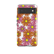 Google phone case-Sunny-Product Details Raised bevel to protect screen from scratches. Impact resistant polycarbonate shell and shock absorbing inner TPU liner. Secure fit with design wrapping around side of the case and full access to ports. Compatible with Qi-standard wireless charging. Thickness 1/8 inch (3mm), weight 30g. Compatibility See drop down menu for options, please select the right case as we print to order.-Stringberry